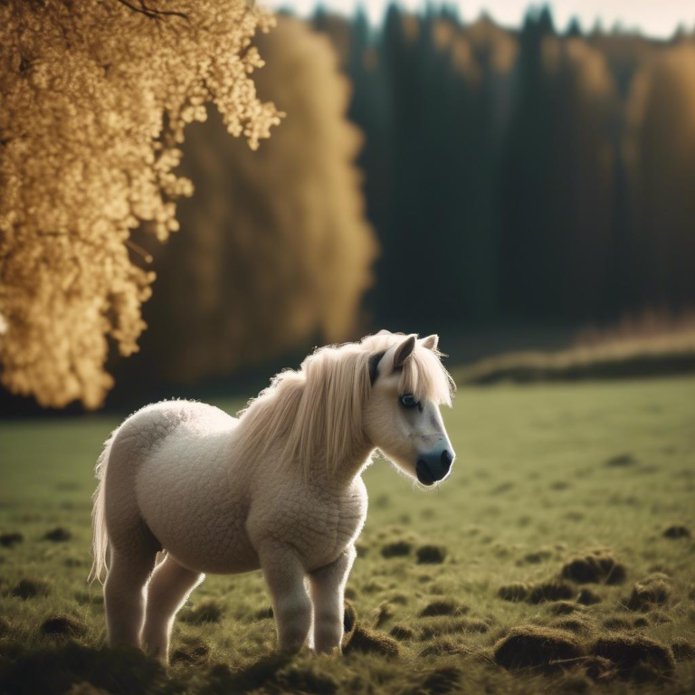 Pony Schabracke von Engel aus echtem Lammfell