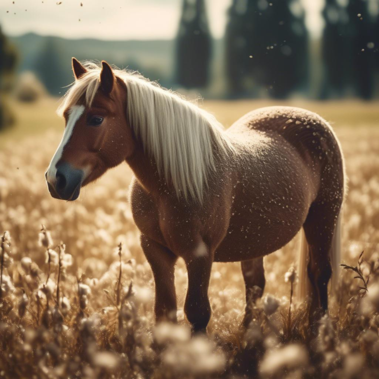 Pony Schabracke von Rhinegold aus Baumwolle